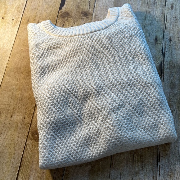 Old Navy Women’s Chunky Cable Knit Off White Cream Sweater Tunic EUC Size XL - Picture 8 of 8